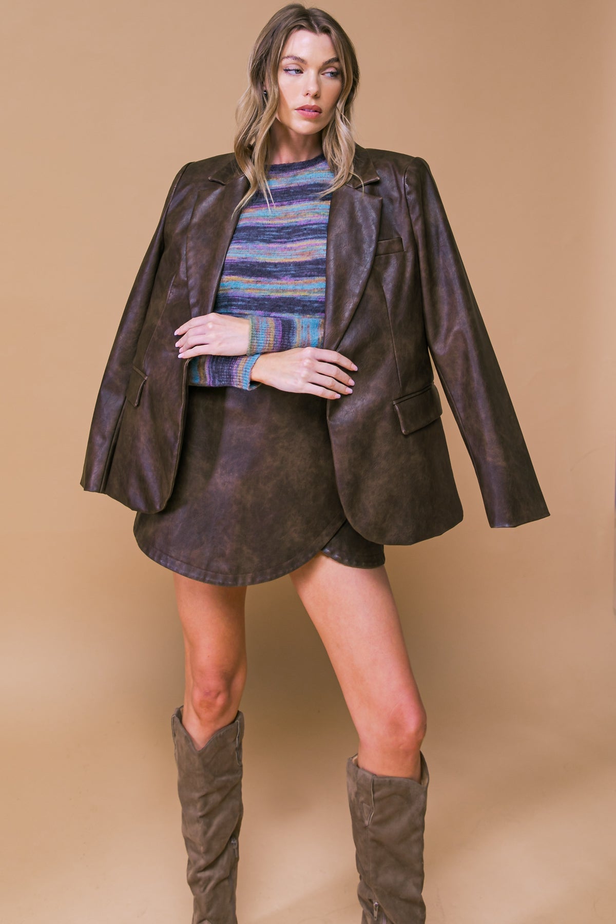 EXCEPTIONAL LOOK FAUX BLAZER Flying Tomato
